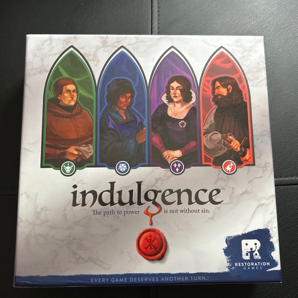 Indulgence Card Game Restoration Game Version Dragonmaster Out of Print 2017 - Picture 1 of 9